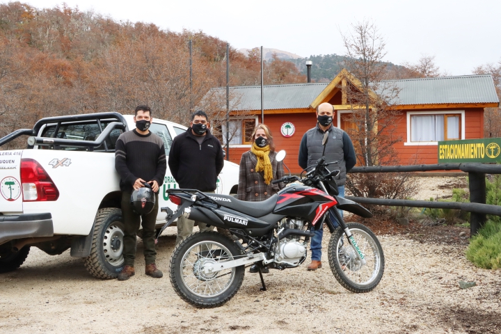 Nueva motocicleta Oficina CIP Moquehue